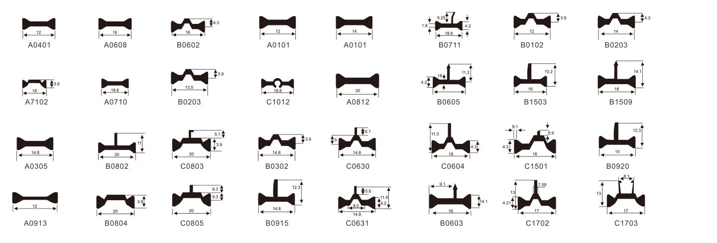 部分產(chǎn)品端面圖 Section Drawing of Part Products.jpg